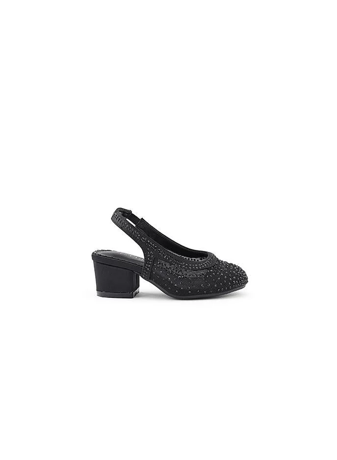 كابلي كعب نسائي بكعب عالٍ بحزام خلفي